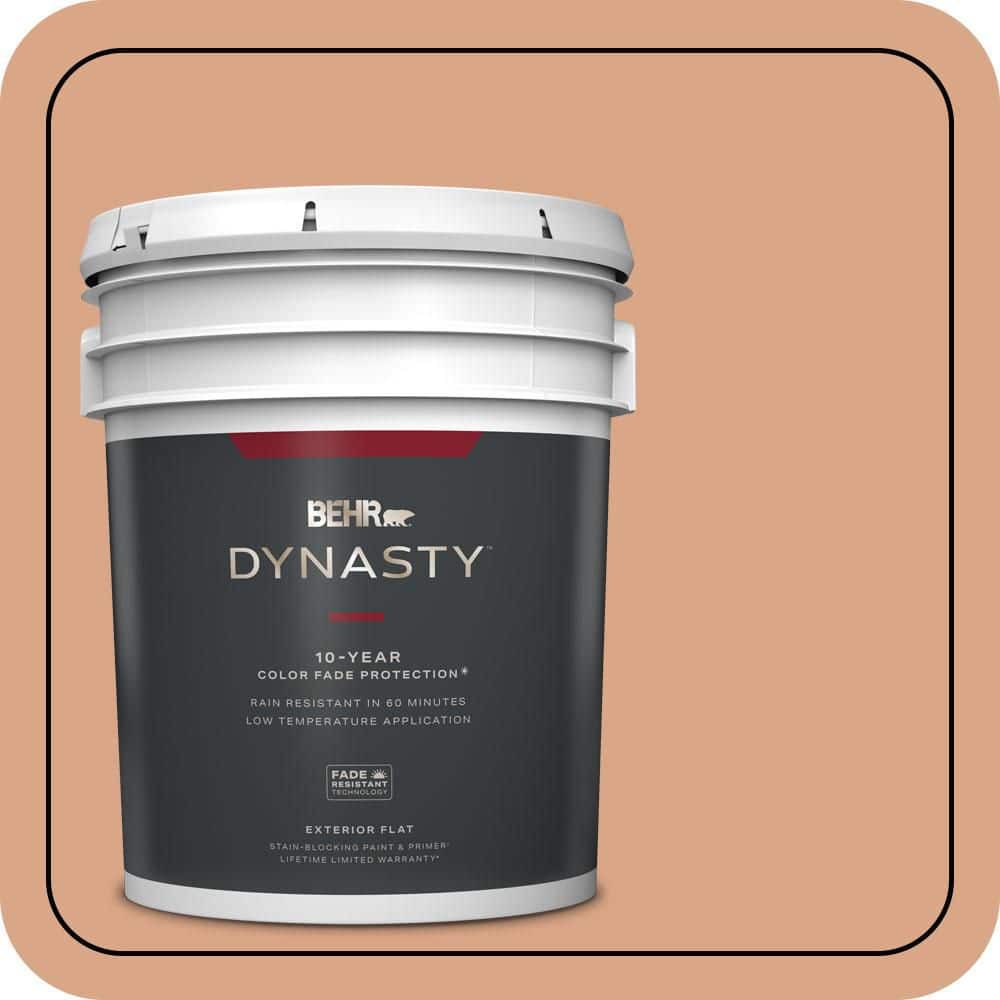 BEHR DYNASTY 5 gal. #PPU3-10 Nairobi Dusk Flat Exterior Stain-Blocking Paint & Primer