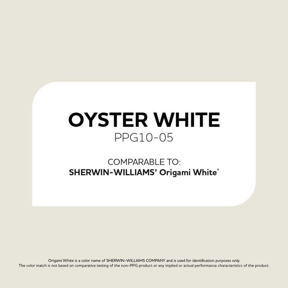 Glidden Multi-Pro 5 gal. PPG10-05 Oyster White Ultra Flat Interior Paint (3)