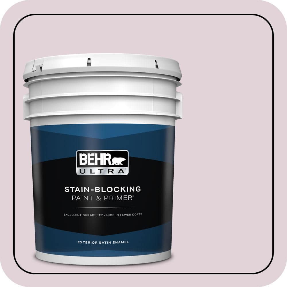 BEHR ULTRA 5 gal. #690E-2 Heather Rose Satin Enamel Exterior Paint & Primer