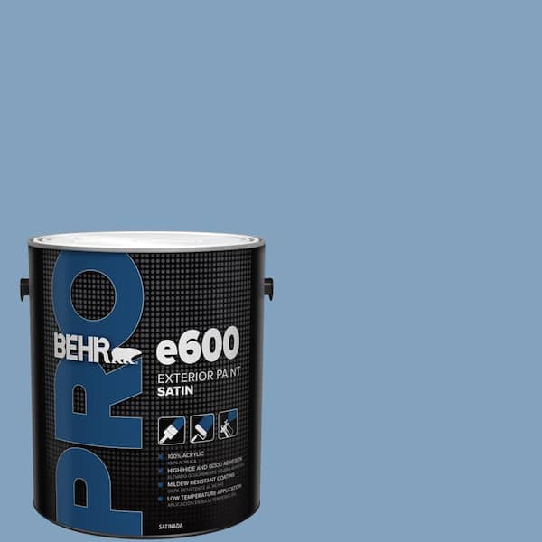BEHR PRO 1 gal. #PPU14-07 Hawaiian Sky Satin Exterior Paint (2)