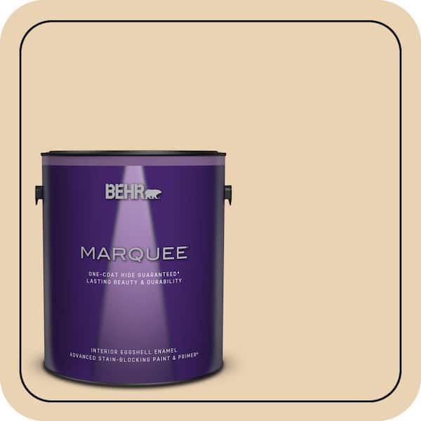 BEHR MARQUEE 1 gal. #S300-2 Powdered Gold Eggshell Enamel Interior Paint & Primer (2)