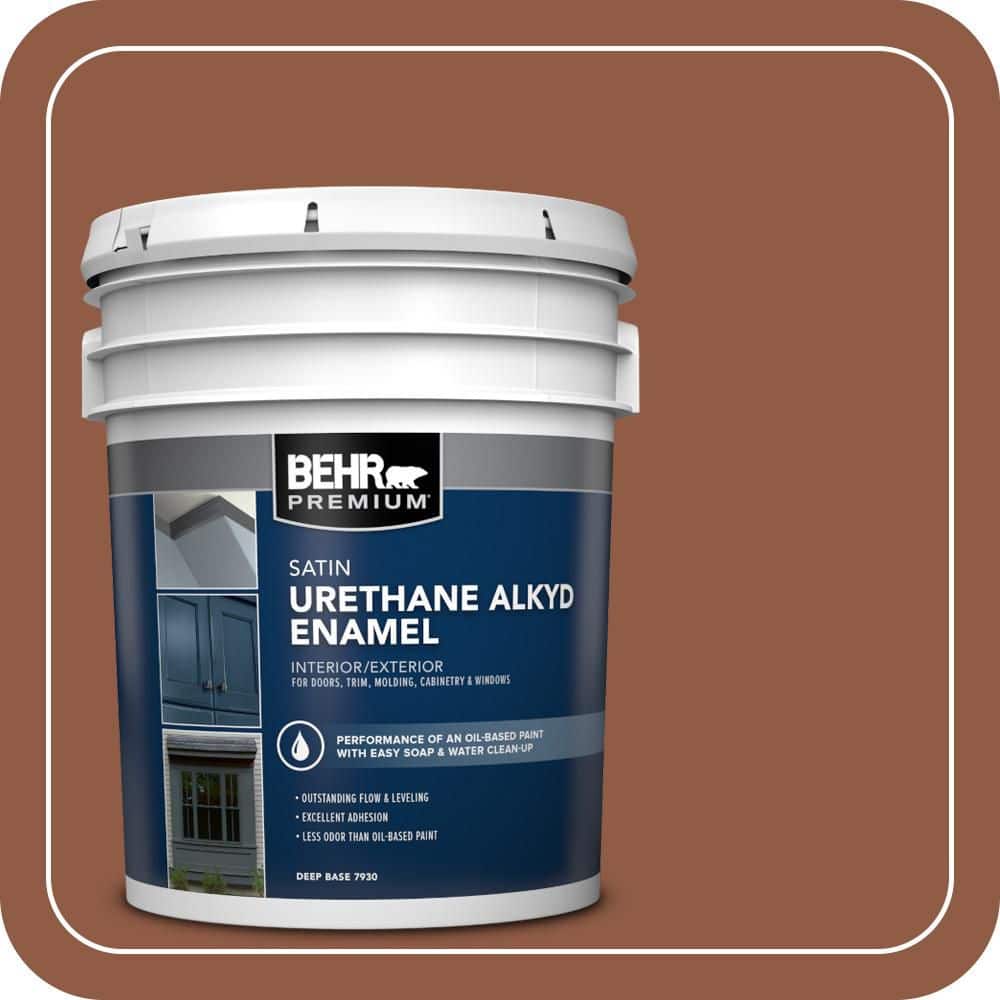 BEHR PREMIUM 5 gal. #PPU3-18 Artisan Urethane Alkyd Satin Enamel Interior/Exterior Paint