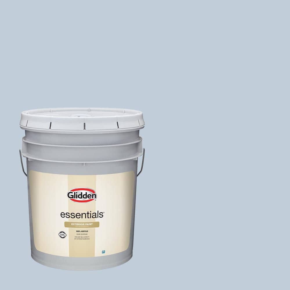 Glidden Essentials 5 gal. PPG1160-2 Magical Semi-Gloss Exterior Paint