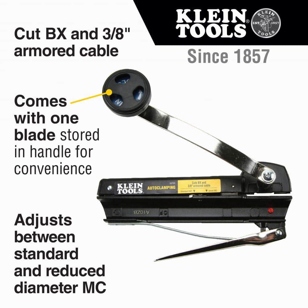 Klein Tools BX and Armored Cable Cable Cutters for up to 3/8 in. Cable (2)