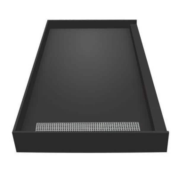 Tile Redi Redi Trench 30 in. x 60 in. Single Threshold Shower Base with Left Drain and Polished Chrome Trench Grate (3)