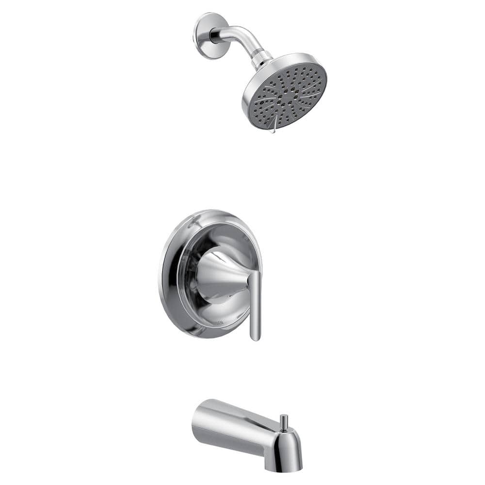 MOEN Findlay Single Handle 6-Spray Tub and Shower Faucet 1.75 GPM in Chrome (Valve Included) (1)