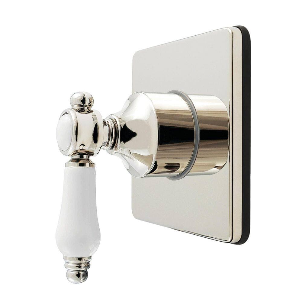Kingston Brass Bel-Air 3/4 in. Single-Handle 1-Hole Wall Mount 6-Way Diverter Valve with Trim Kit in Polished Nickel (1)