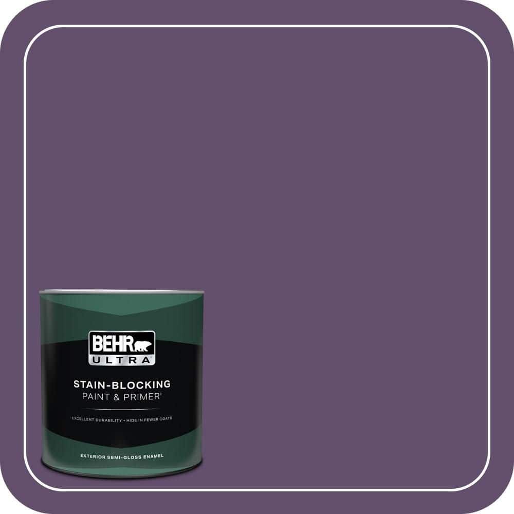 BEHR ULTRA 1 qt. #660D-7 Blackberry Farm Semi-Gloss Enamel Exterior Paint & Primer