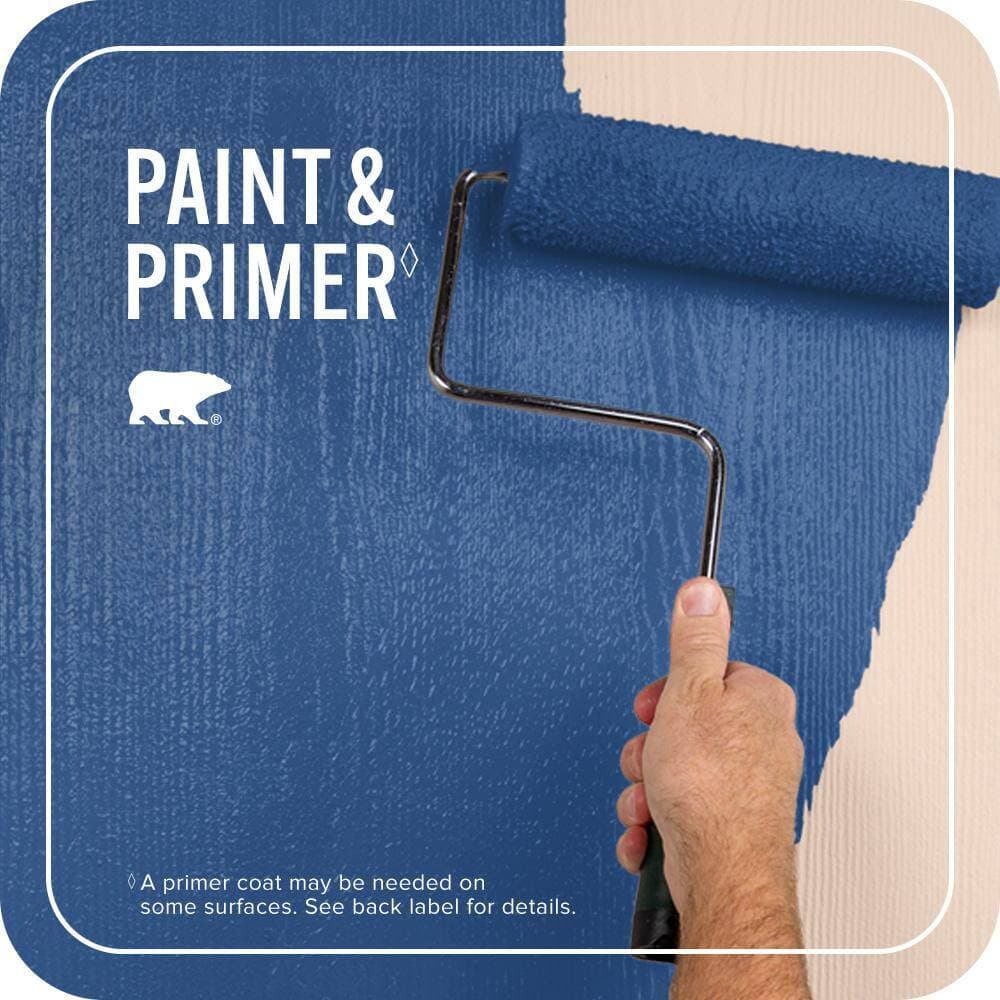 BEHR PREMIUM PLUS 1 qt. #P520-7 Flashy Sapphire Flat Exterior Paint & Primer (2)
