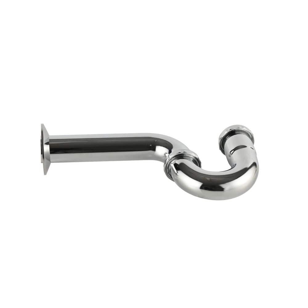 Everbilt 1-1/2 in. x 1-1/2 in. Chrome Brass Solvent Cemented Trap P-Trap With Cleanout-Dearborn Brass (3)