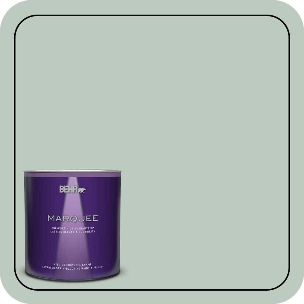 BEHR MARQUEE 1 qt. #N420-2 Mountain Falls Eggshell Enamel Interior Paint & Primer