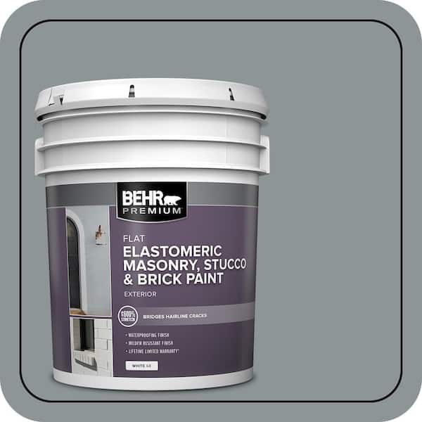 BEHR PREMIUM 5 gal. #N450-4 Moonquake Elastomeric Masonry, Stucco and Brick Exterior Paint (2)