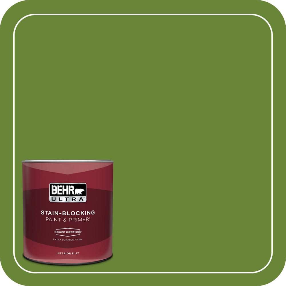 BEHR ULTRA 1 qt. #P370-7 Sun Valley Extra Durable Flat Interior Paint & Primer (1)