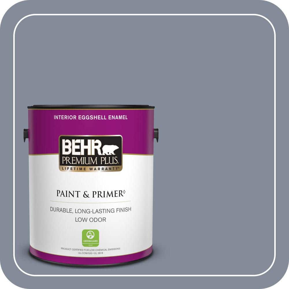 BEHR PREMIUM PLUS 1 gal. #PPU15-08 River Tour Eggshell Enamel Low Odor Interior Paint & Primer