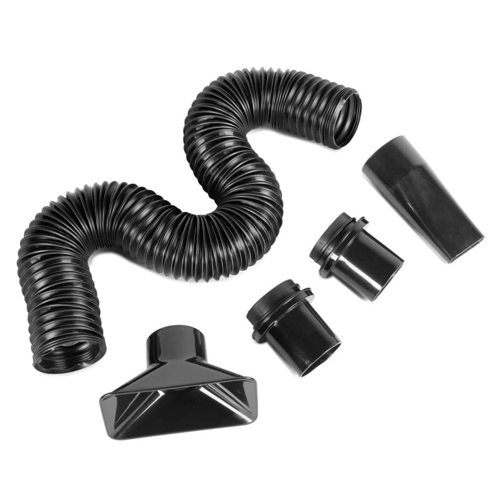 WEN 2.5 in. x 36 in. Flexible and Sculptable Dust Hose Kit with Couplers and Adapters (1)