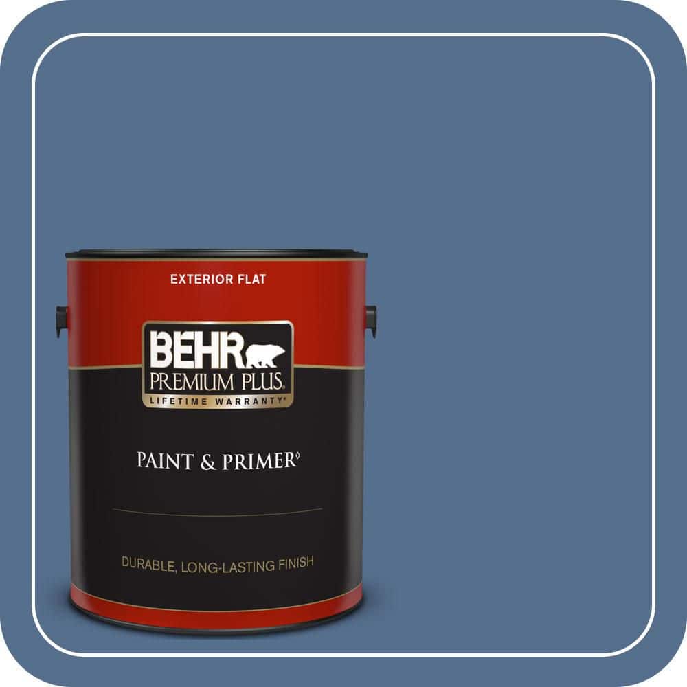 BEHR PREMIUM PLUS 1 gal. #PPF-47 Porch Song Flat Exterior Paint & Primer (1)