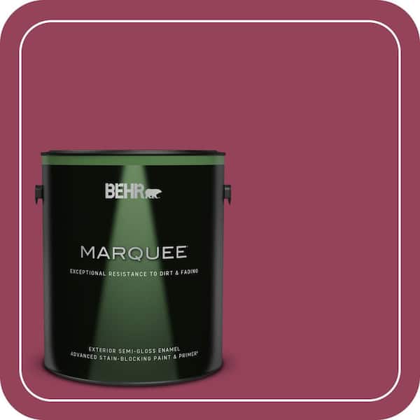 BEHR PREMIUM PLUS #110B-7 Raspberry Pudding Enamel Low Odor & Primer (2)
