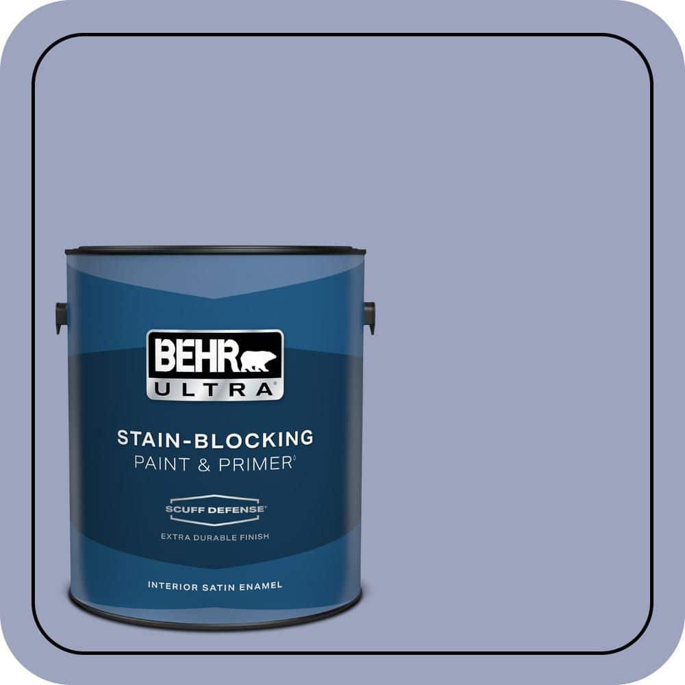 BEHR ULTRA 1 gal. #620D-4 Veranda Iris Extra Durable Satin Enamel Interior Paint & Primer