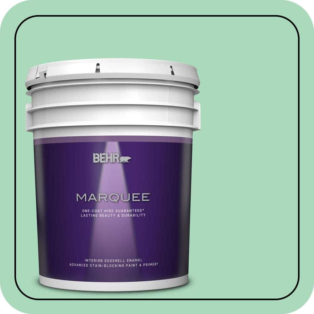 BEHR MARQUEE 5 gal. #P410-3 Shanghai Jade Eggshell Enamel Interior Paint & Primer