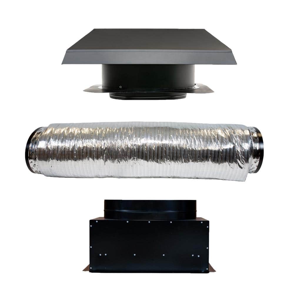 QuietCool 3543 CFM Roof Mount Whole House Fan with Damper Box