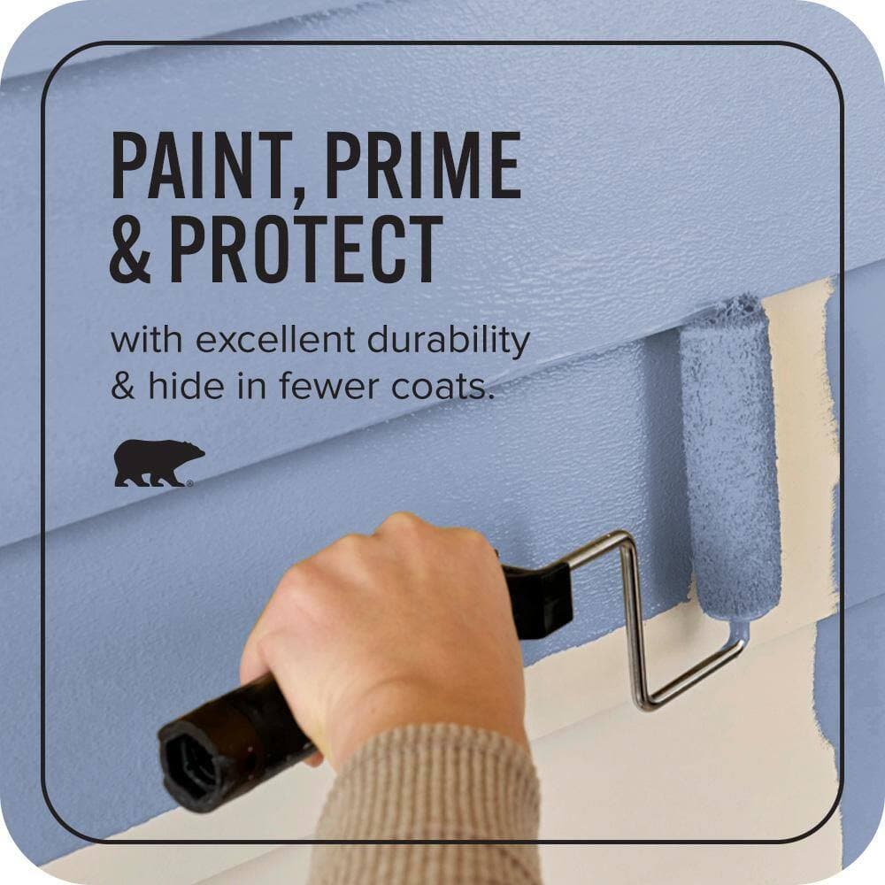 BEHR ULTRA 1 qt. #610D-5 Blueberry Popover Satin Enamel Exterior Paint & Primer (3)