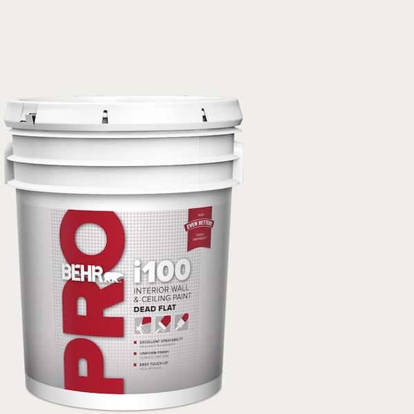 BEHR PRO 5 gal. #PWN-53 White Mink Dead Flat Interior Paint (2)