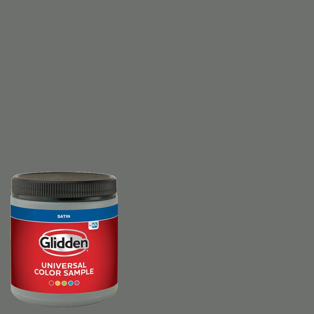 Glidden 8 oz. PPG1010-6 Up In Smoke Satin Interior Paint Sample (1)