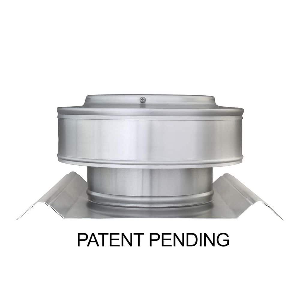 Active Ventilation 6 in. Dia. Aluminum Static Roof Vent NFA 28 sq. in. for SM-rib Panel Roofs 2 in. Collar Mill Finish (3)