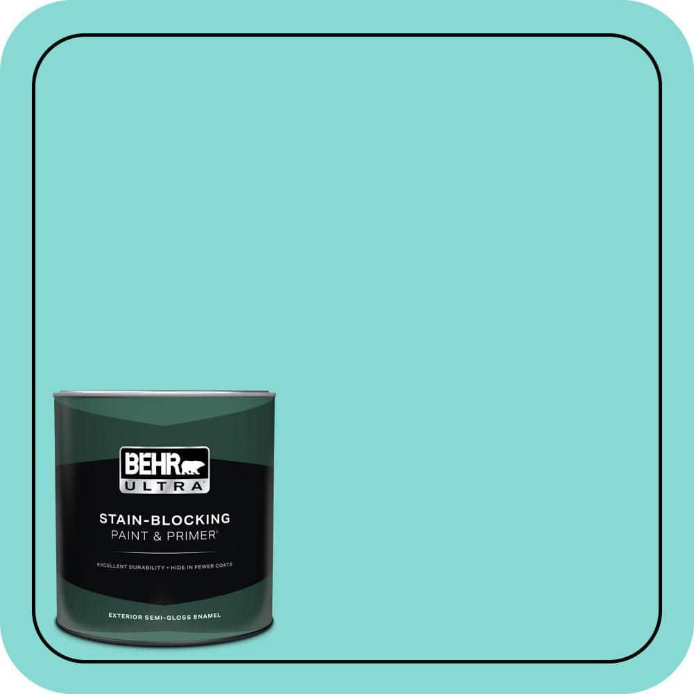 BEHR ULTRA 1 qt. #P450-3 Rainwater Semi-Gloss Enamel Exterior Paint & Primer