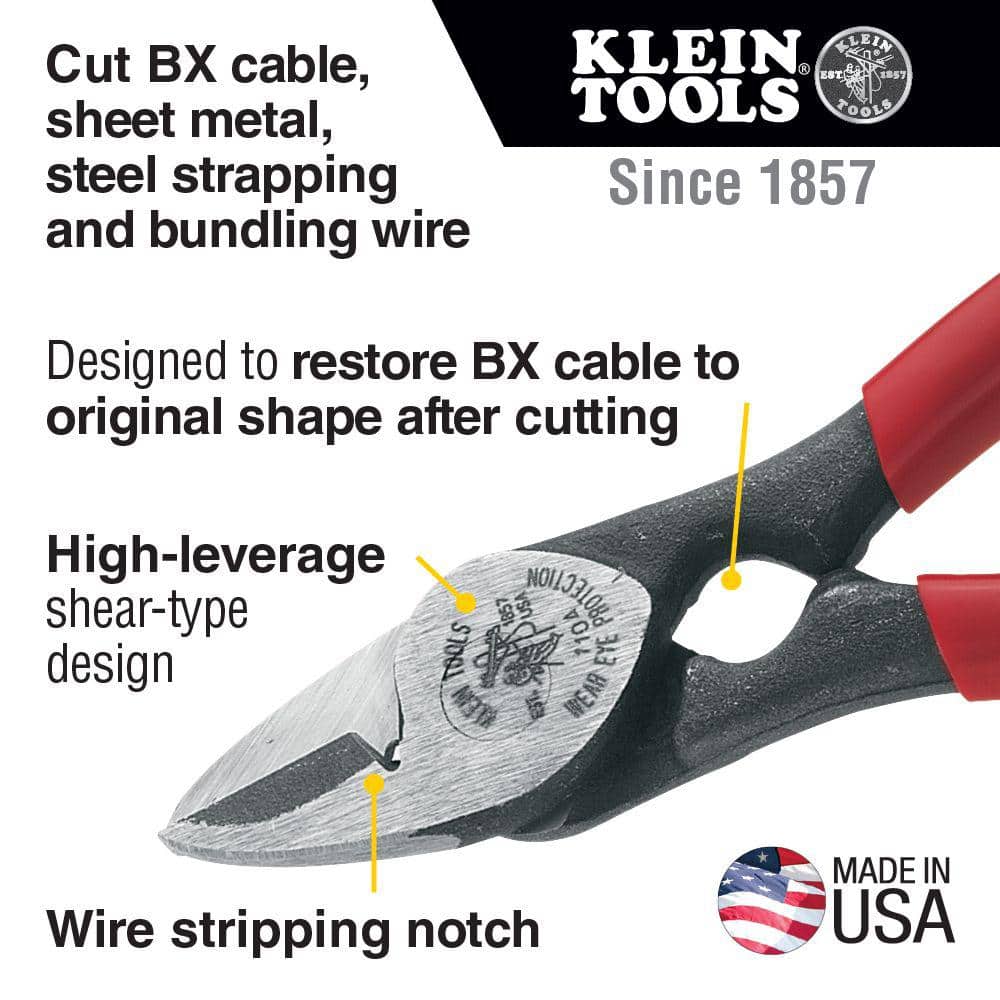 Klein Tools 8 in. All Purpose Shears and BX Cable Cutter (2)