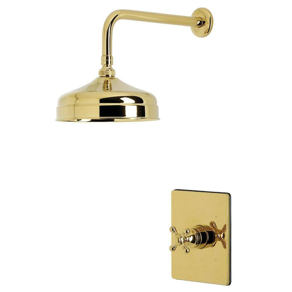 Kingston Brass Metropolitan 1-Handle Shower Faucet 1.8 GPM in Polished Brass (3)