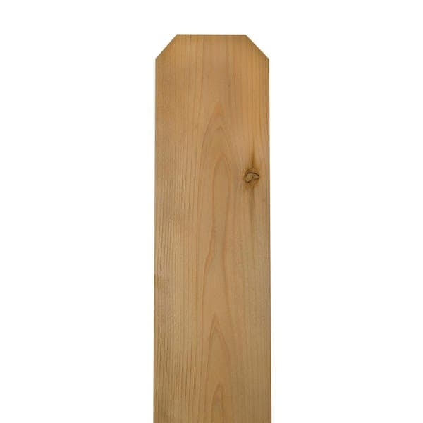 Jewett-Cameron Lumber Corp 5/8 in. x 5.5 in. x 6 ft. Premium Cedar Unfinished Kiln Dried Dog Ear Wood Fence Picket (2)