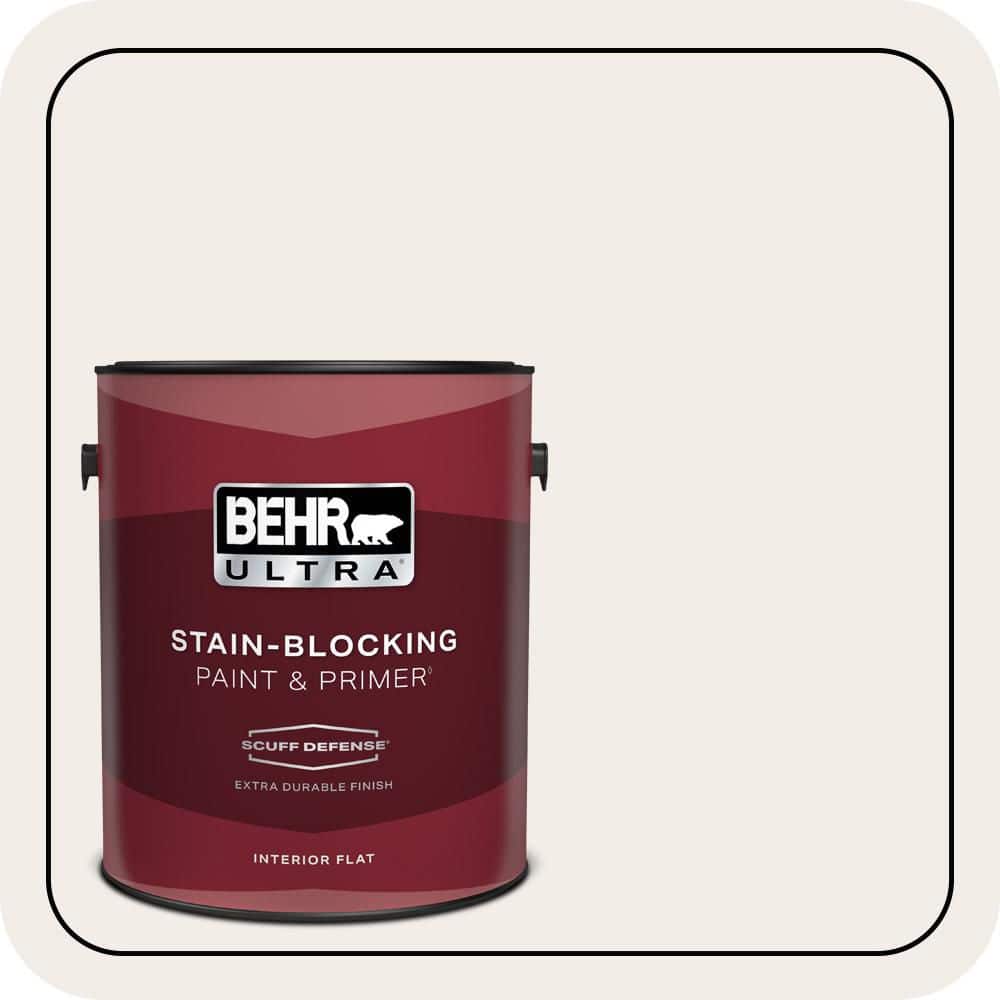 BEHR ULTRA 1 gal. #RD-W10 New House White Extra Durable Flat Interior Paint & Primer (1)