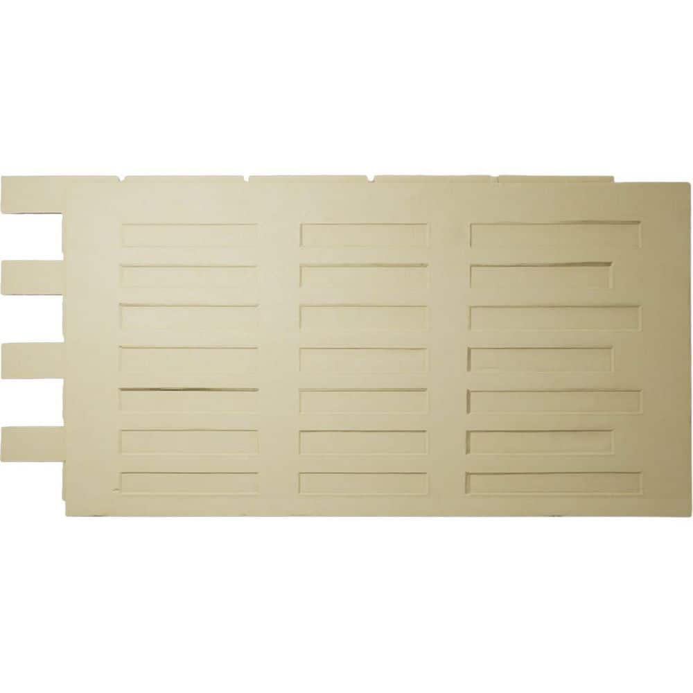 Ekena Millwork EverStone Traditional Faux Brick Panel, 44"W x 21 3/4"H x 3/4"D, Tundra Color (2)