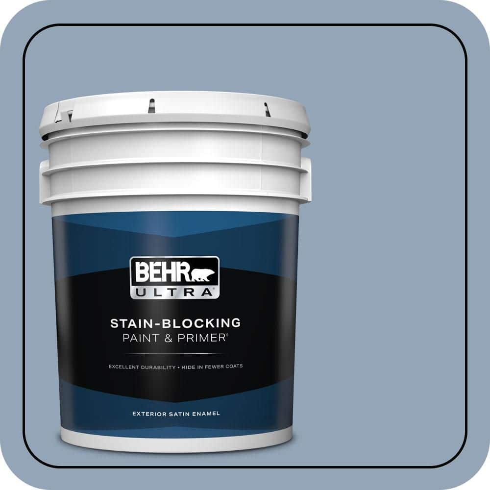 BEHR ULTRA 5 gal. #580F-4 River Valley Satin Enamel Exterior Paint & Primer