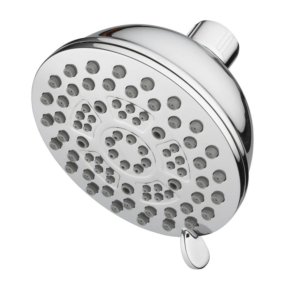 Glacier Bay Massaging 9-Spray Patterns 4.5 in. Wall Mounted Fixed Shower Head in Chrome (2)
