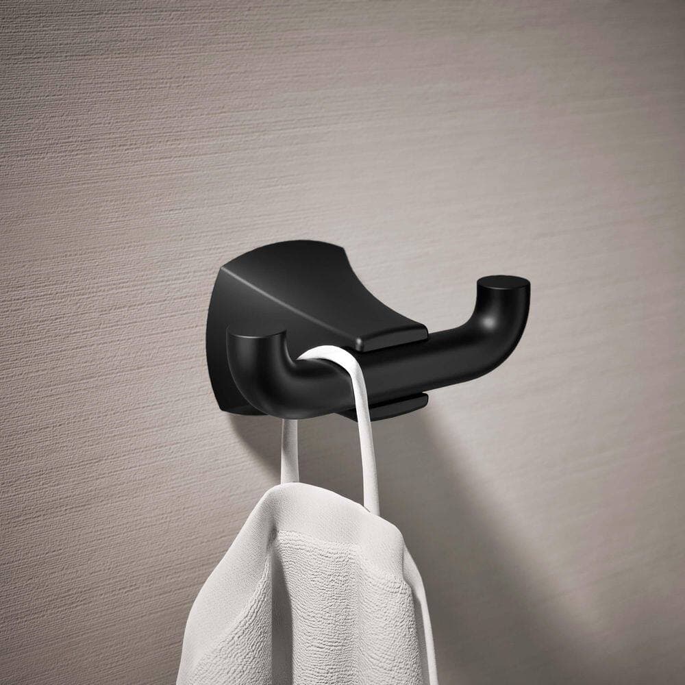 KOHLER Rubicon Single Robe Hook in Matte Black (2)