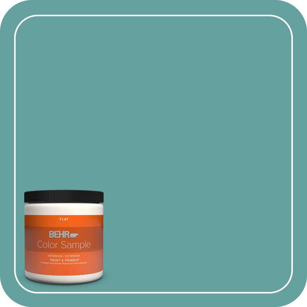 BEHR PREMIUM PLUS #T13-20 Folk Song Flat Interior/Exterior Paint & Primer Color Sample (1)