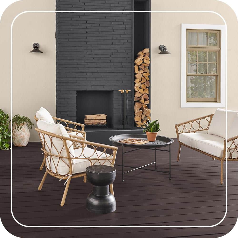 BEHR PREMIUM 1 qt. #HDC-CL-14 Pinecone Path Solid Color Waterproofing Exterior Wood Stain and Sealer (4)