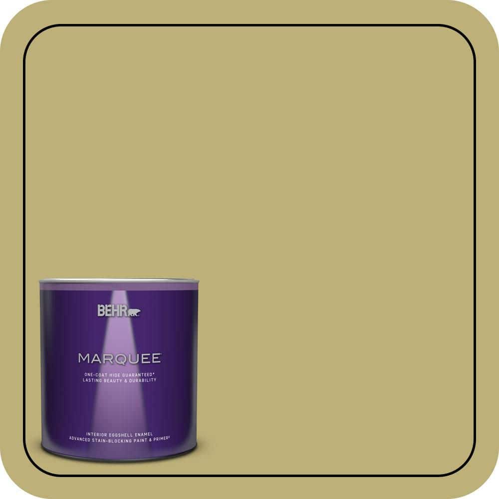 BEHR MARQUEE 1 qt. #MQ6-60 Everglade One-Coat Hide Eggshell Enamel Interior Paint & Primer