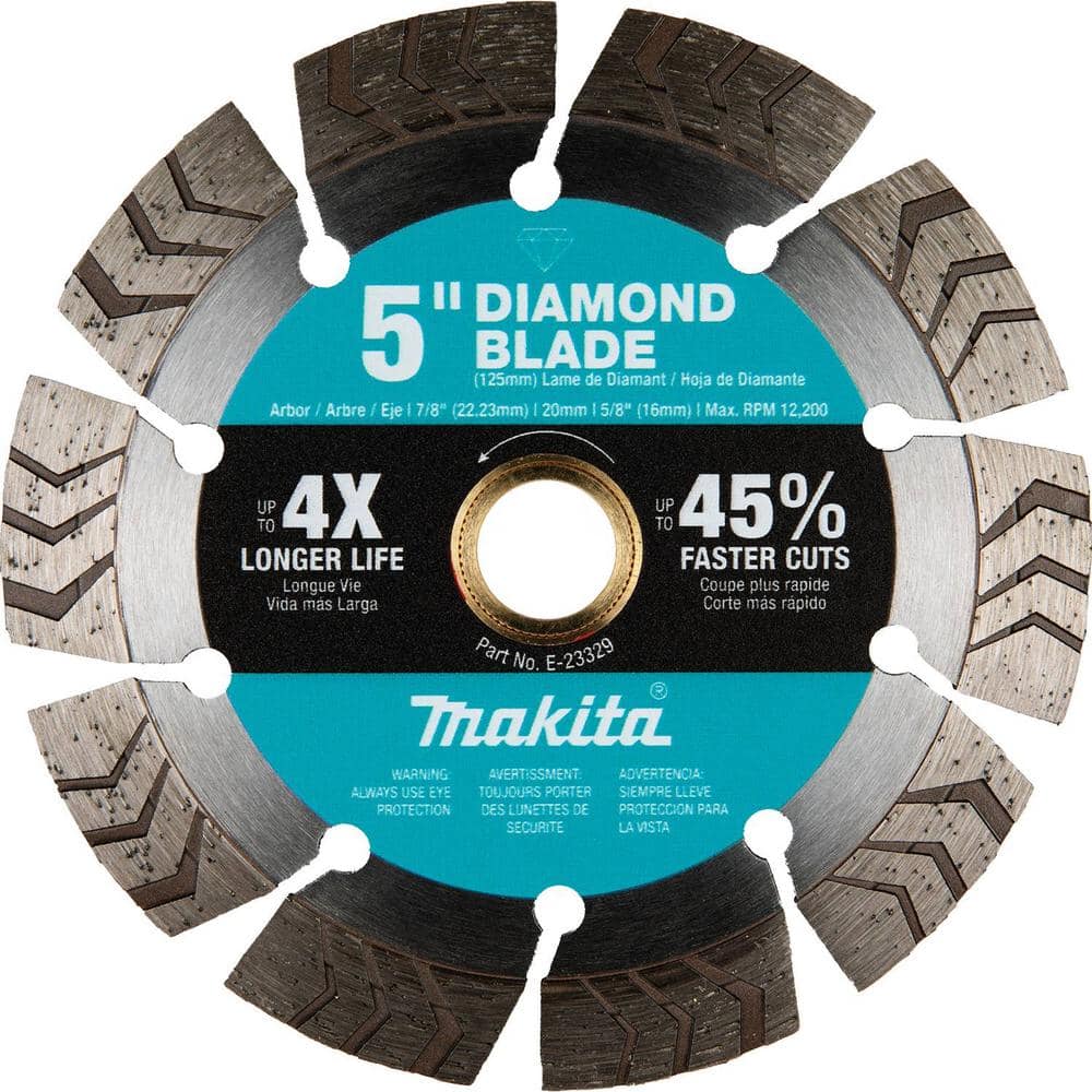 Makita 5 in. Segmented Turbo Rim Diamond Blade for General Purpose (1)