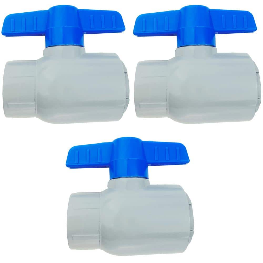 AMERICAN BUILT PRO 1 in. Slip x Slip CPVC Schedule 80 Ball valve (3-Pack) (1)