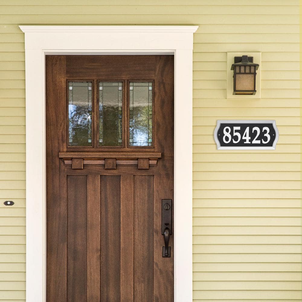 Unbranded 7 in. x 15.5 in. Rectangle Nite Bright Ashland Reflective Address Numbers Sign (2)