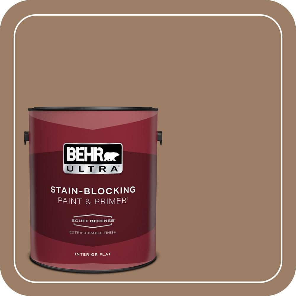 BEHR ULTRA 1 gal. #MQ2-19 Home Sweet Home Extra Durable Flat Interior Paint & Primer (2)
