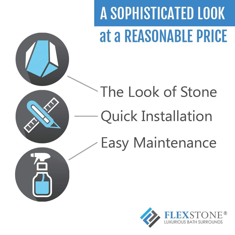 FlexStone 36 in. 60 in. Single Threshold Shower Base with Drain (4)