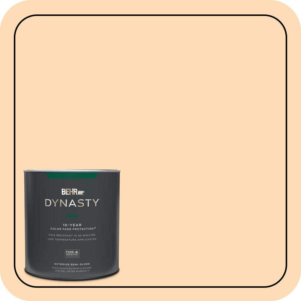 BEHR DYNASTY 1 qt. #P220-2 Peche Semi-Gloss Exterior Stain-Blocking Paint & Primer