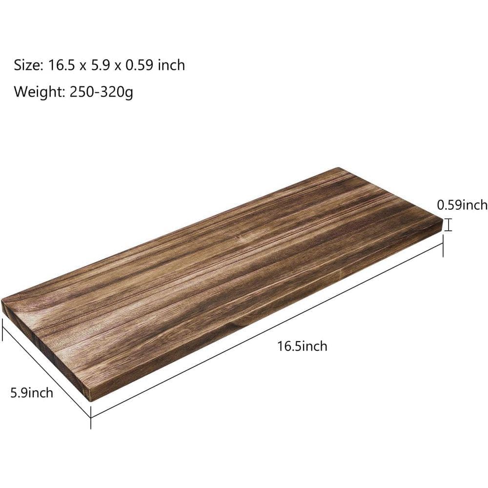 Unbranded 0.59 in. T x 5.9 in. W x 1.38 ft. L Unfinished Paulownia Wood Square Edge Boards Common Softwood Boards (3-Pack) (3)