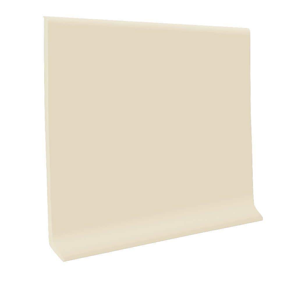 ROPPE 700 Series Almond 4 in. x 1/8 in. x 120 ft. Thermoplastic Rubber Wall Cove Base Coil (2)