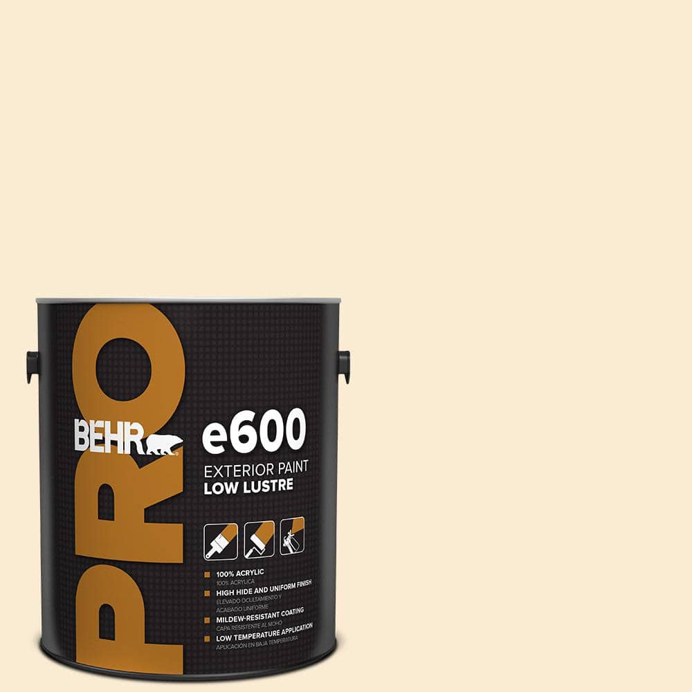 BEHR PRO 1 gal. #ICC-40 Antique Ivory Low Luster Exterior Paint