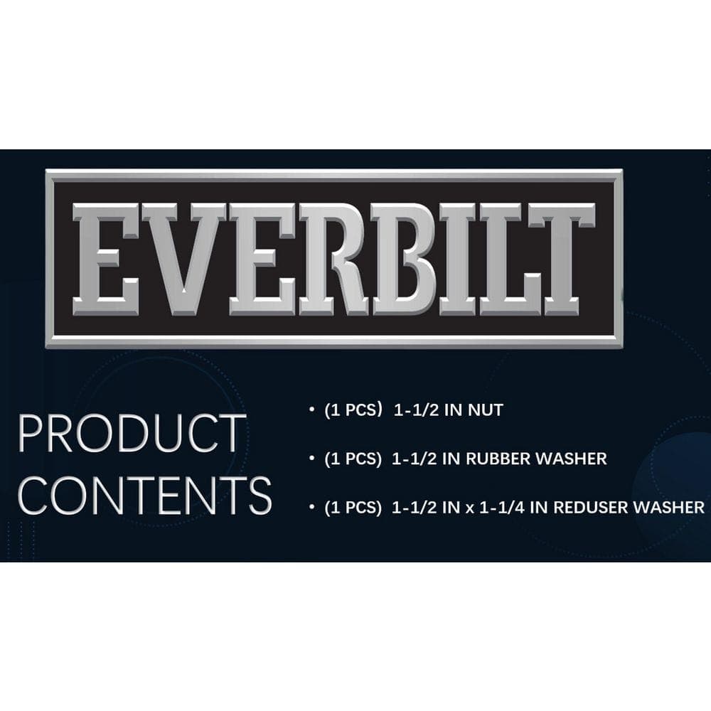 Everbilt 1-1/2 in. Plastic Trap SJ Nut/Washer Rubber (2)